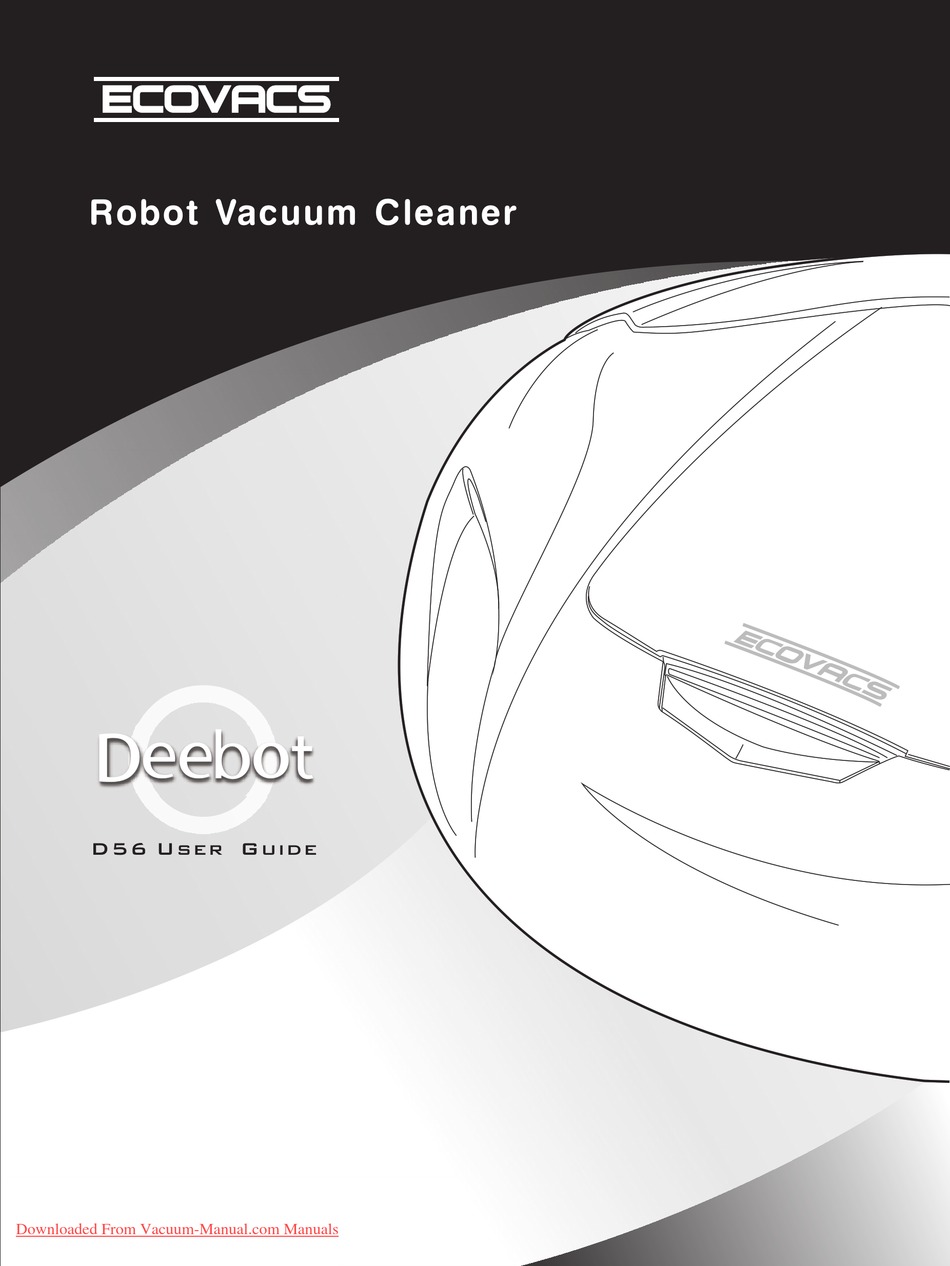 ECOVACS DEEBOT D56 USER MANUAL Pdf Download ManualsLib