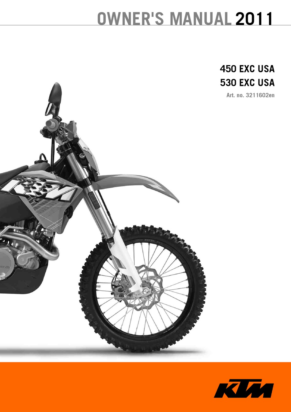 KTM 450 EXC OWNER'S MANUAL Pdf Download ManualsLib