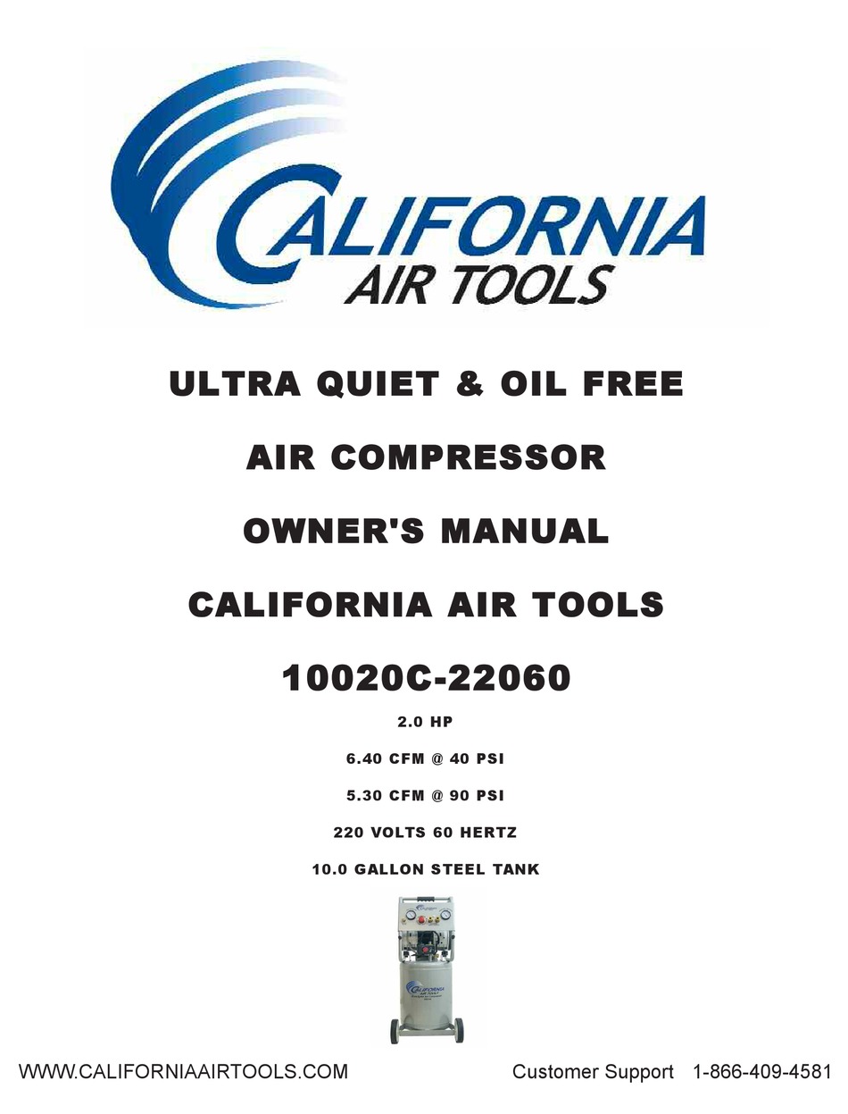 CALIFORNIA AIR TOOLS 10020C22060 OWNER