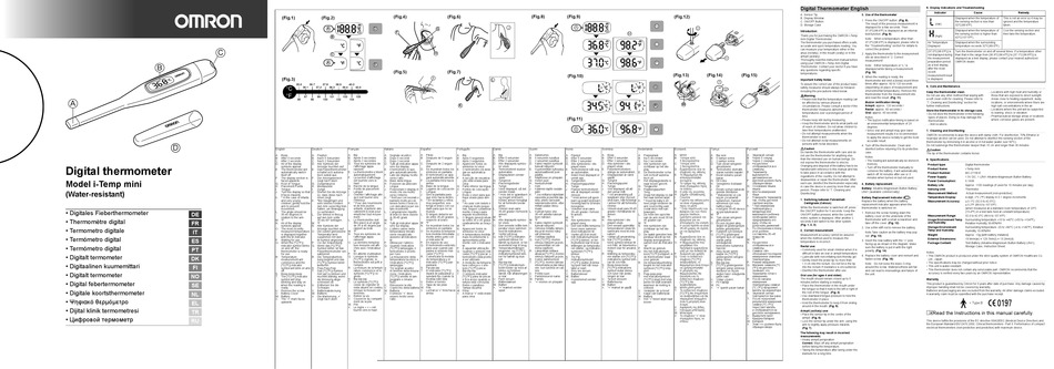 Omron I Temp Mini Manual Pdf Download Manualslib