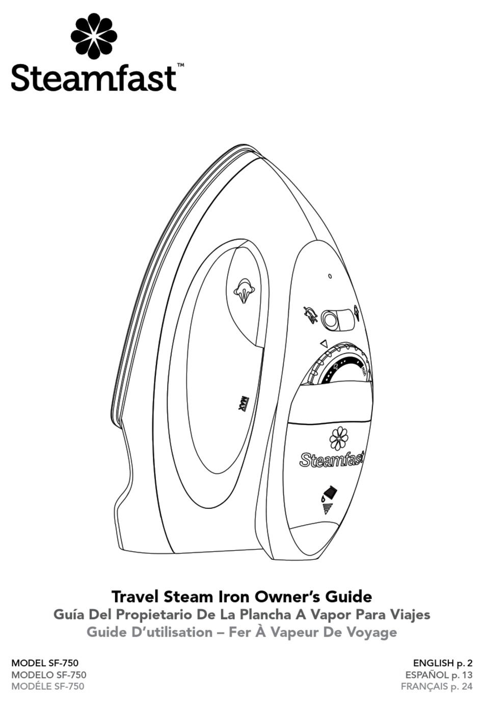 SF-710 Mini Steam Iron - Steamfast