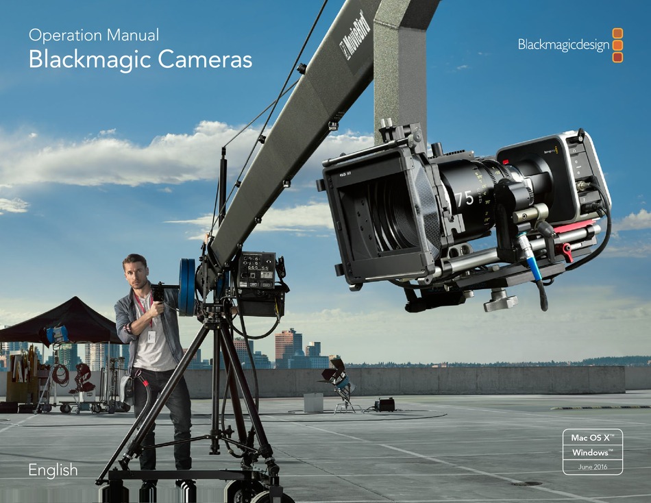 BLACKMAGICDESIGN BLACKMAGIC CAMERAS OPERATION MANUAL Pdf Download