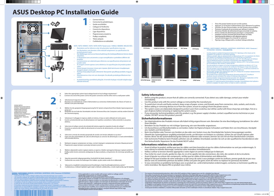 ASUS G10 SERIES INSTALLATION MANUAL Pdf Download ManualsLib