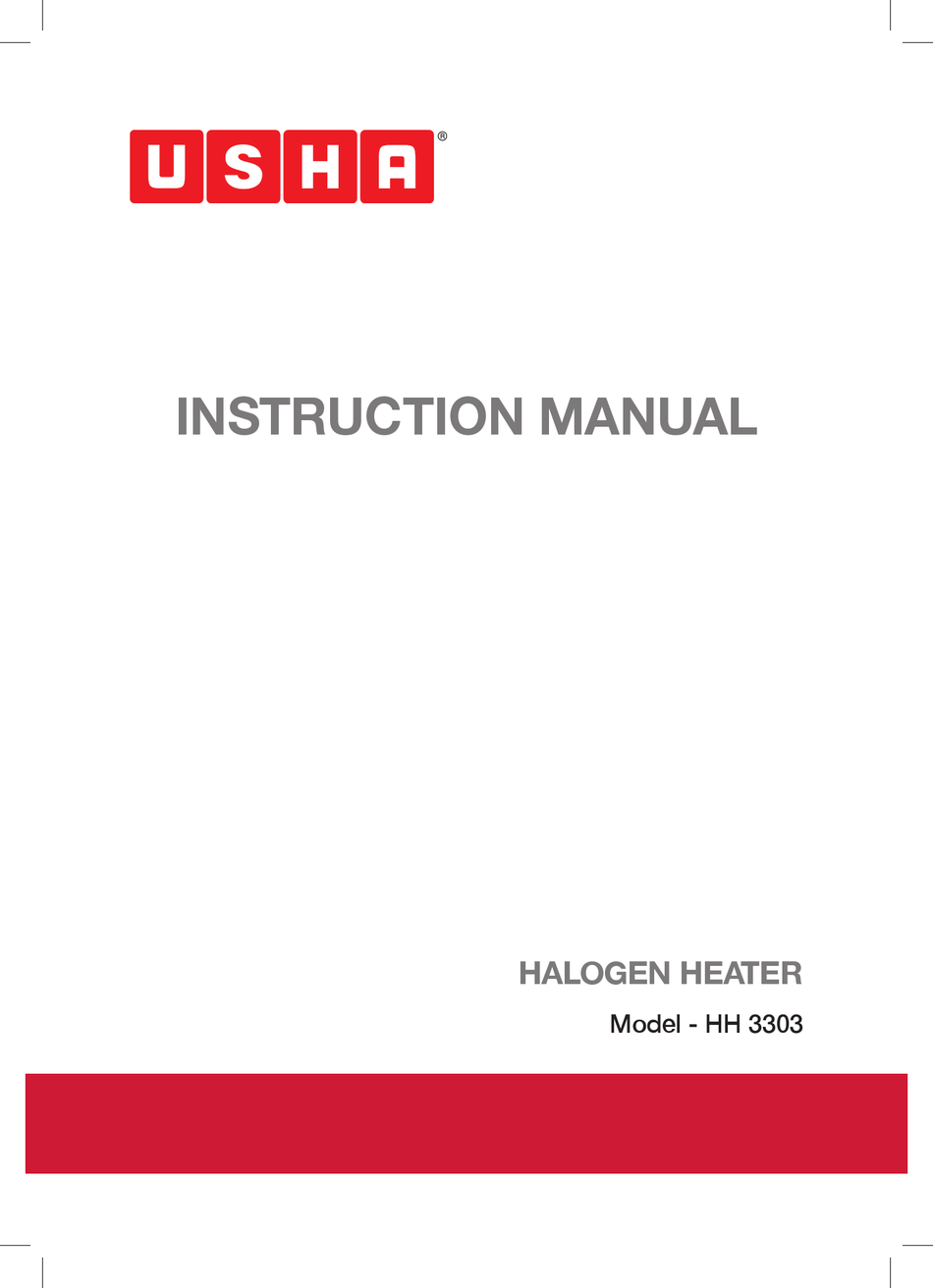 USHA HH 3303 INSTRUCTION MANUAL Pdf Download | ManualsLib