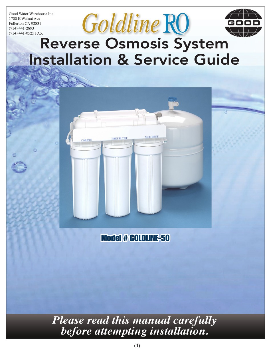 GOLDLINE -50 INSTALLATION & SERVICE MANUAL Pdf Download | ManualsLib