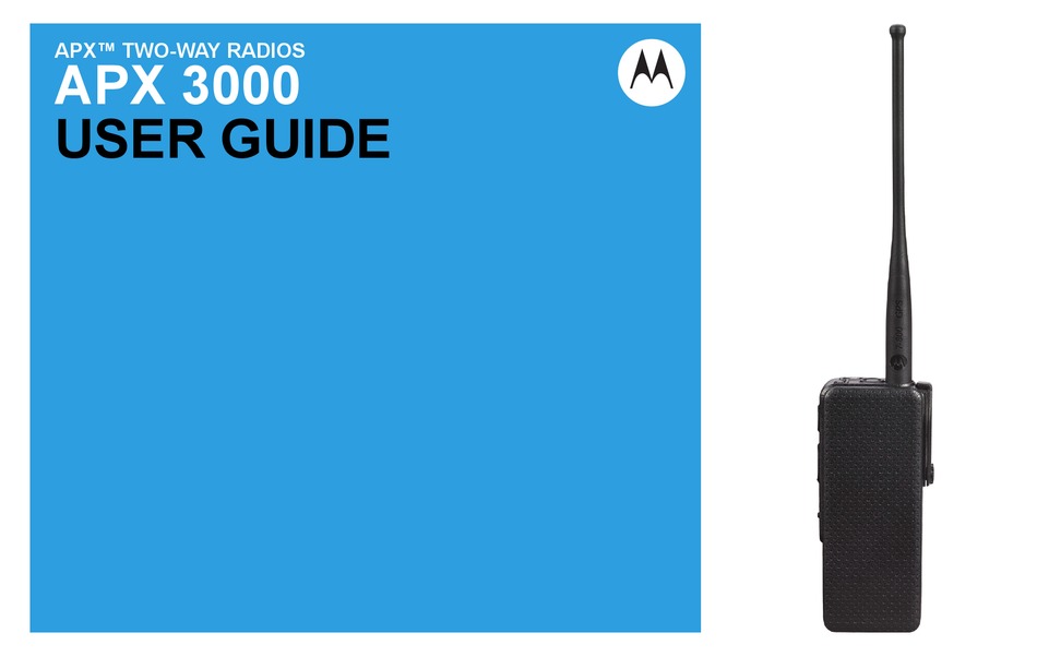 Motorola Apx 4000 User Manual