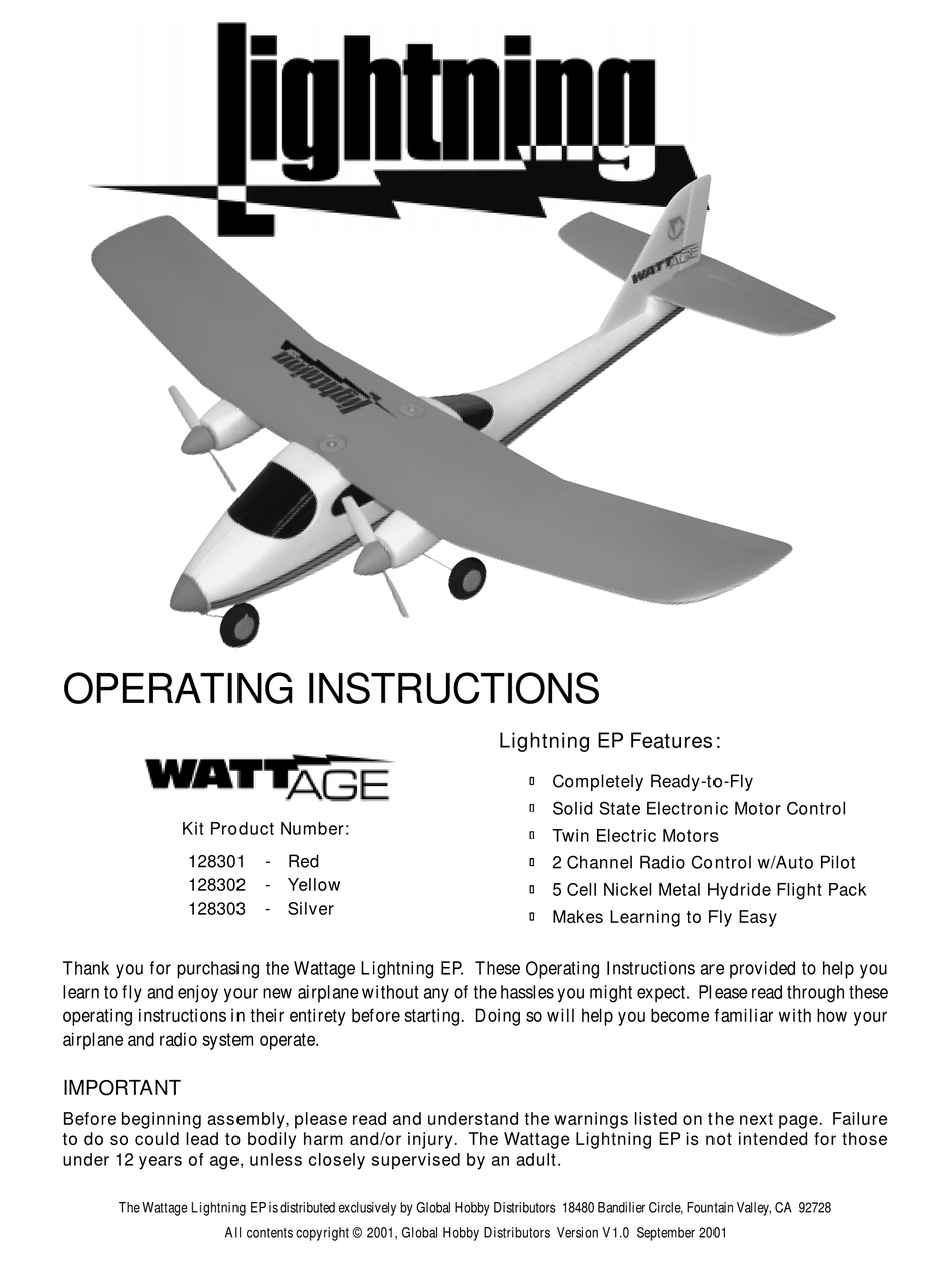 wattage-128301-operating-instructions-manual-pdf-download-manualslib