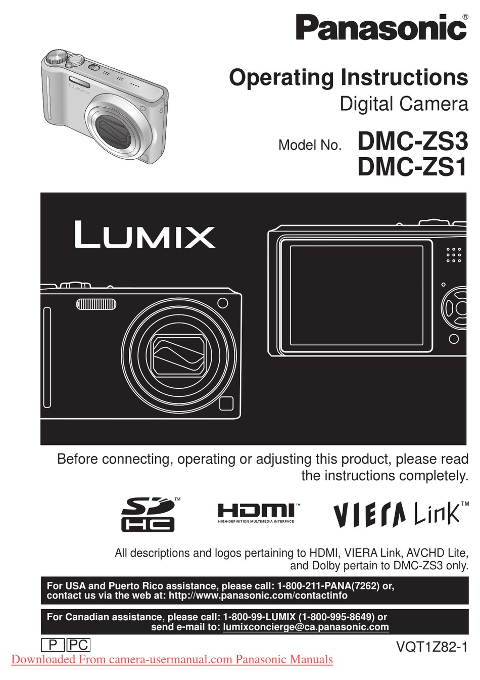 Cargador De Batería Para Panasonic Lumix Dmc-zs1 Dmc-zs3 Dmc-zs5 Dmc-zs6 Dmc-zs7 Nuevo 