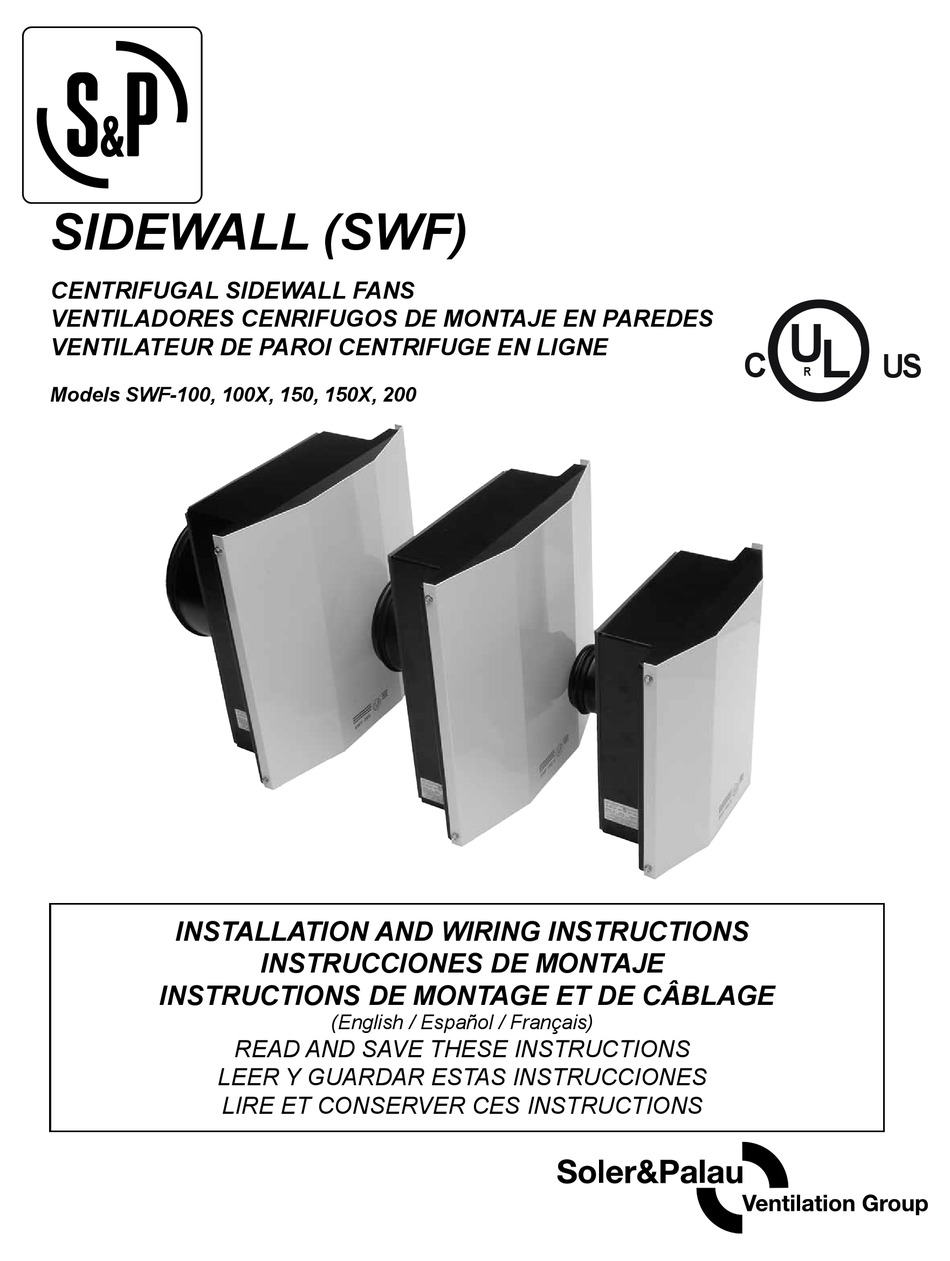 S&P SWF100 INSTALLATION INSTRUCTIONS MANUAL Pdf Download ManualsLib