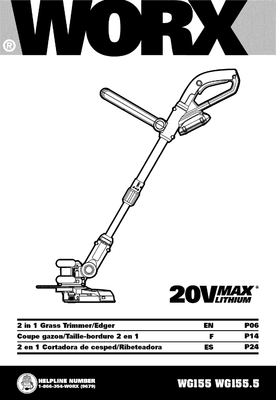 WORX WGI55 MANUAL Pdf Download ManualsLib