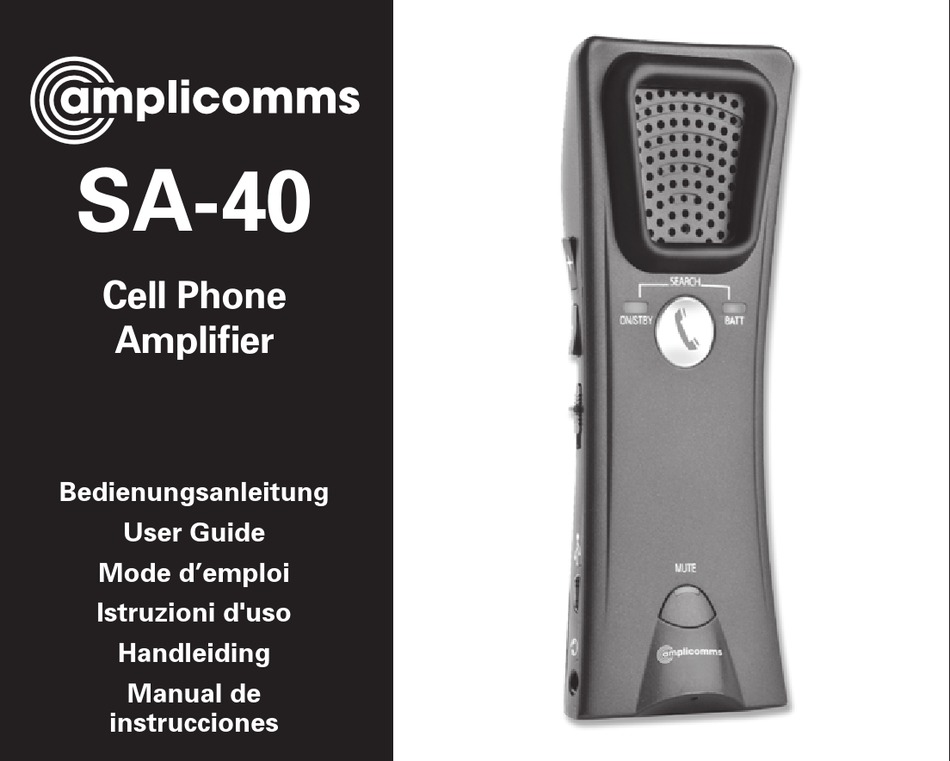 SA40 USER MANUAL Pdf Download ManualsLib