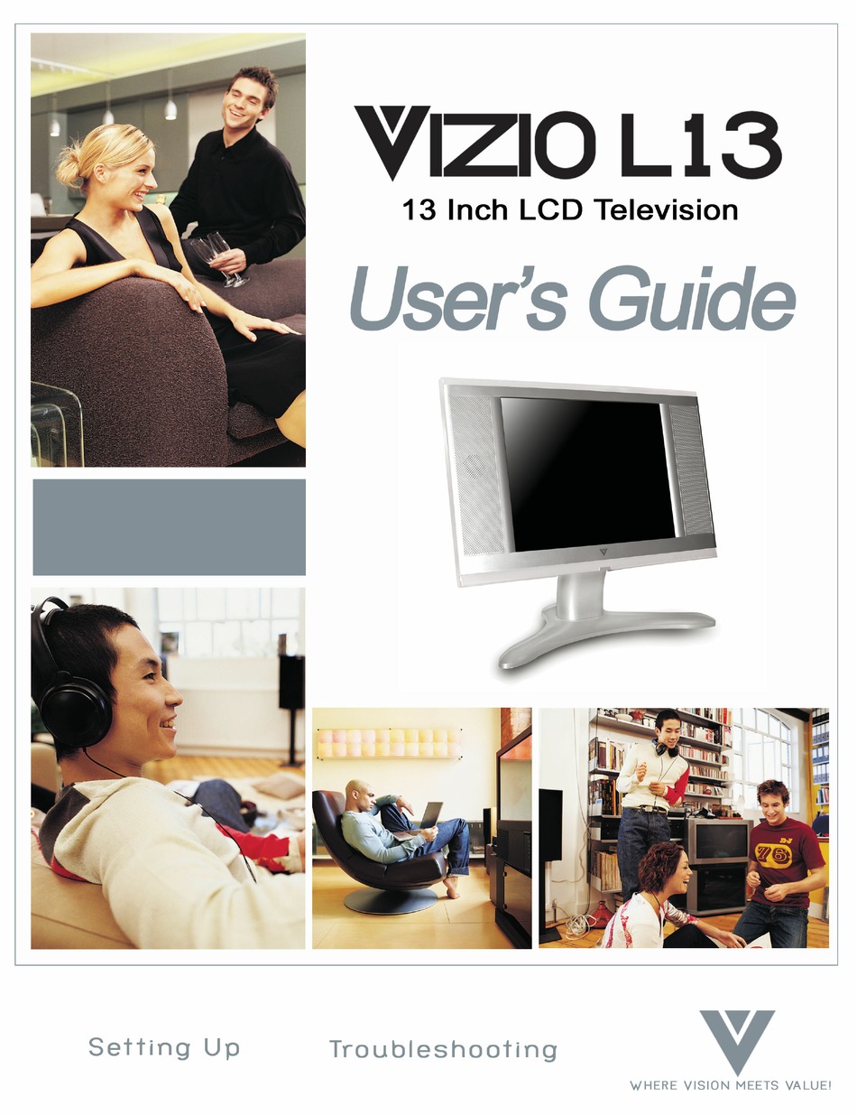 VIZIO L13 USER MANUAL Pdf Download ManualsLib