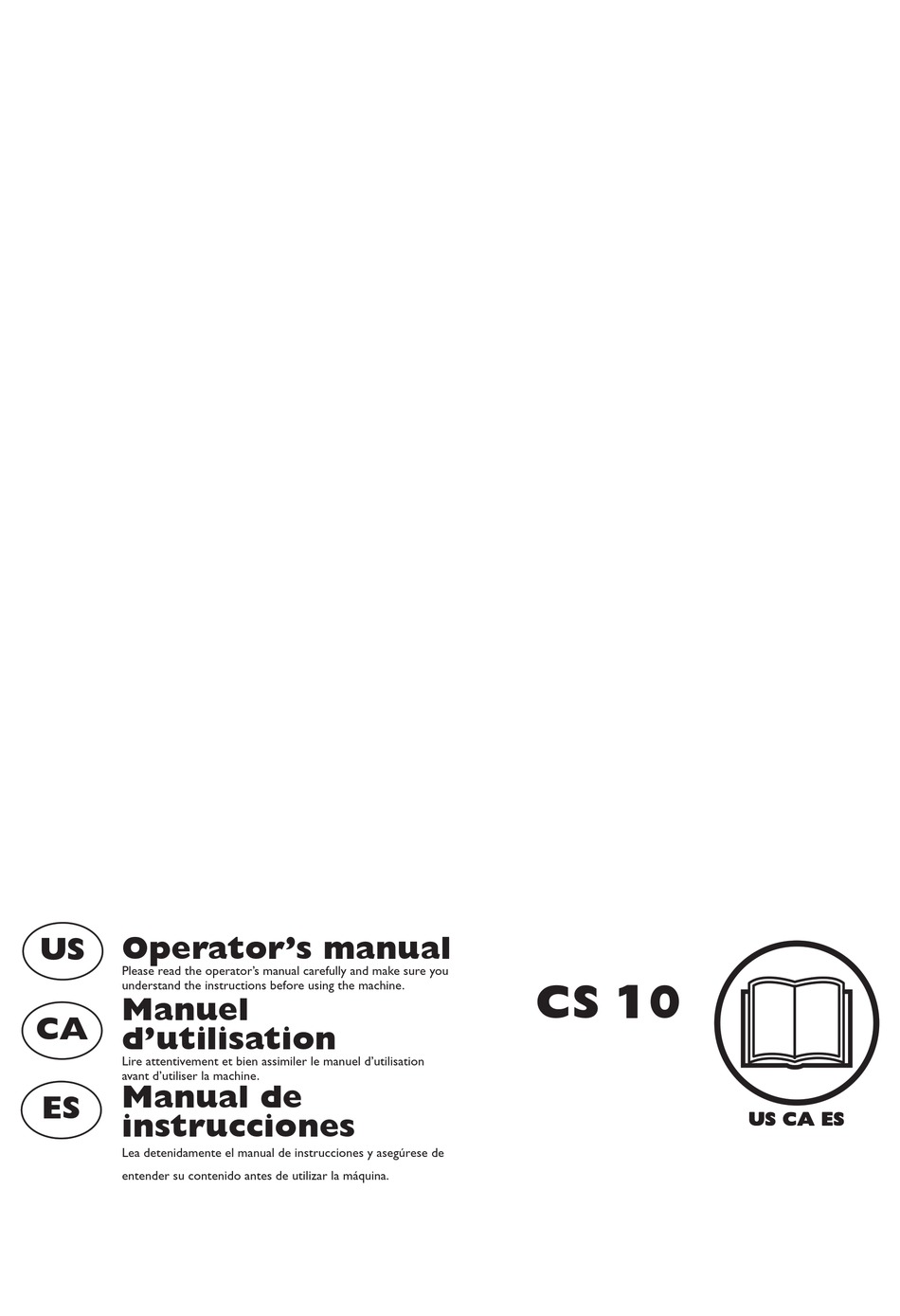 HUSQVARNA CS 10 OPERATOR'S MANUAL Pdf Download | ManualsLib