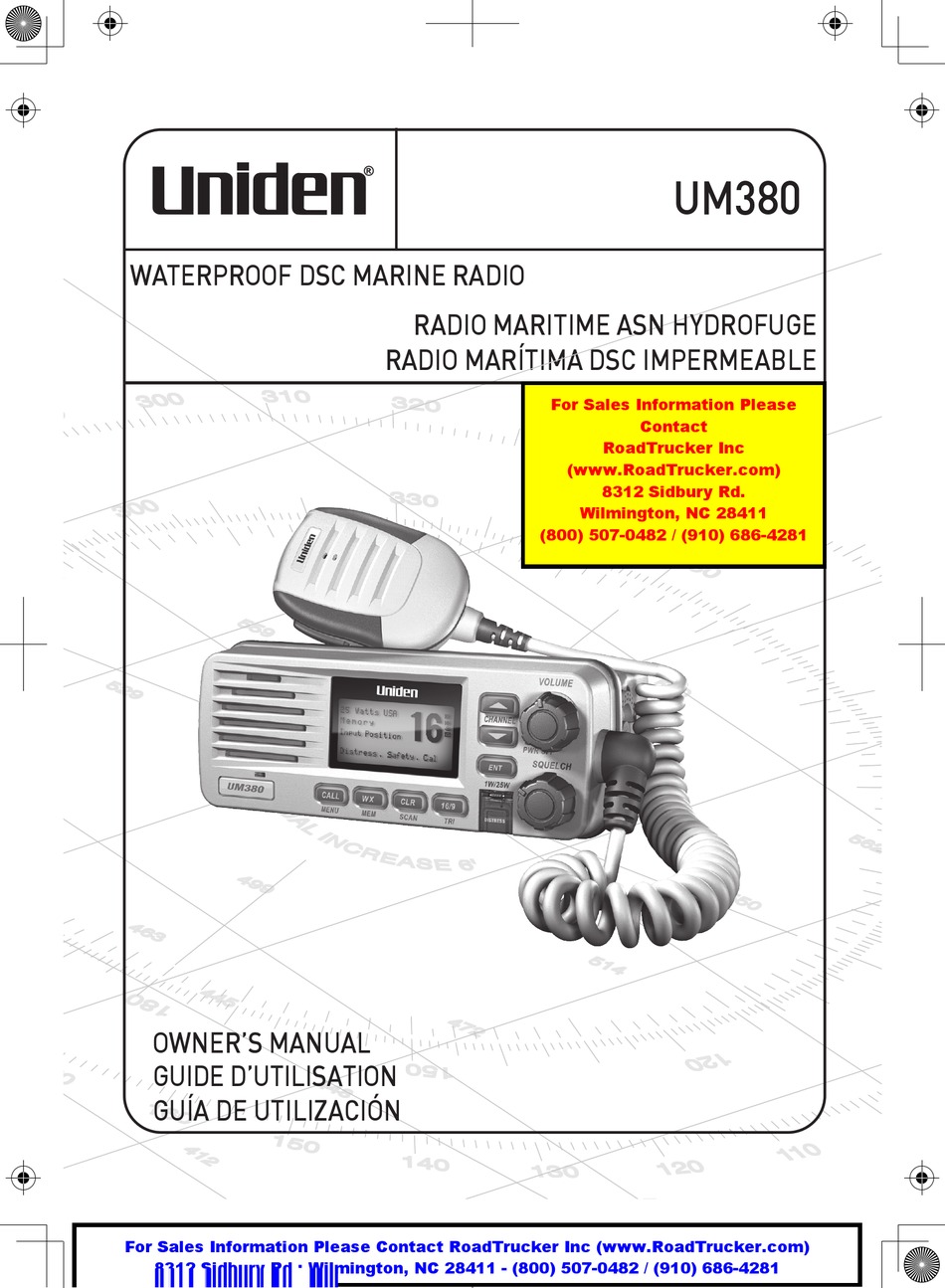 Uniden Um380 Owner S Manual Pdf Download Manualslib