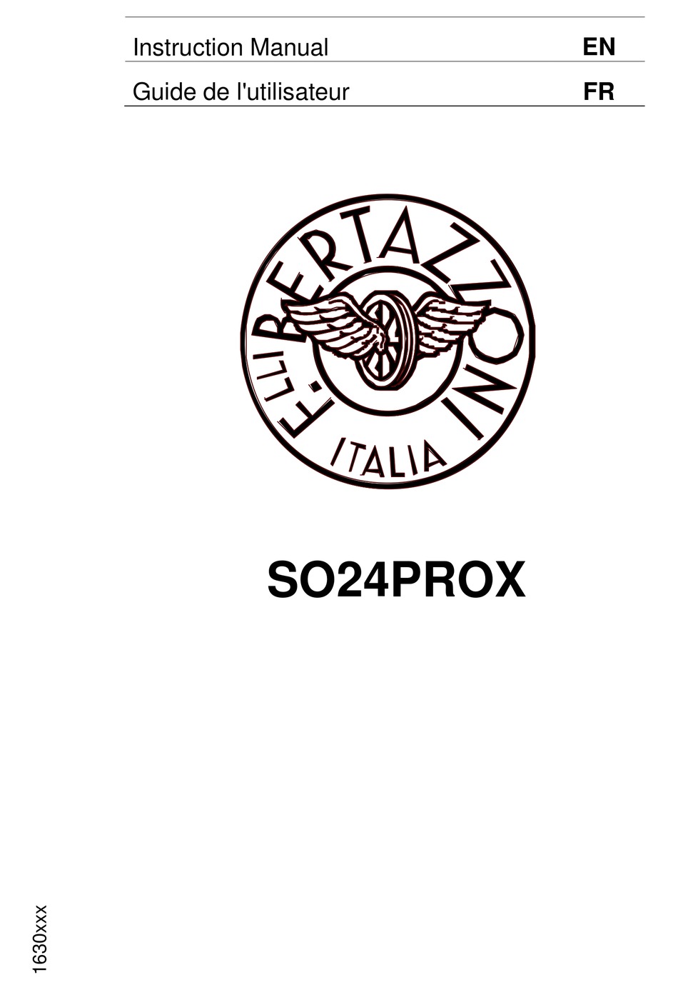 BERTAZZONI SO24PROX INSTRUCTION MANUAL Pdf Download ManualsLib