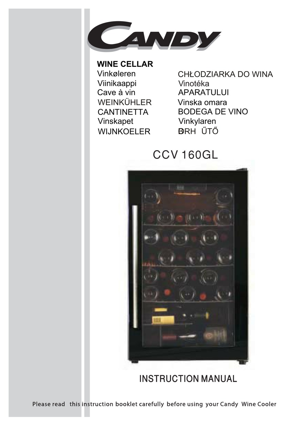 CANDY CCV 160GL INSTRUCTION MANUAL Pdf Download ManualsLib