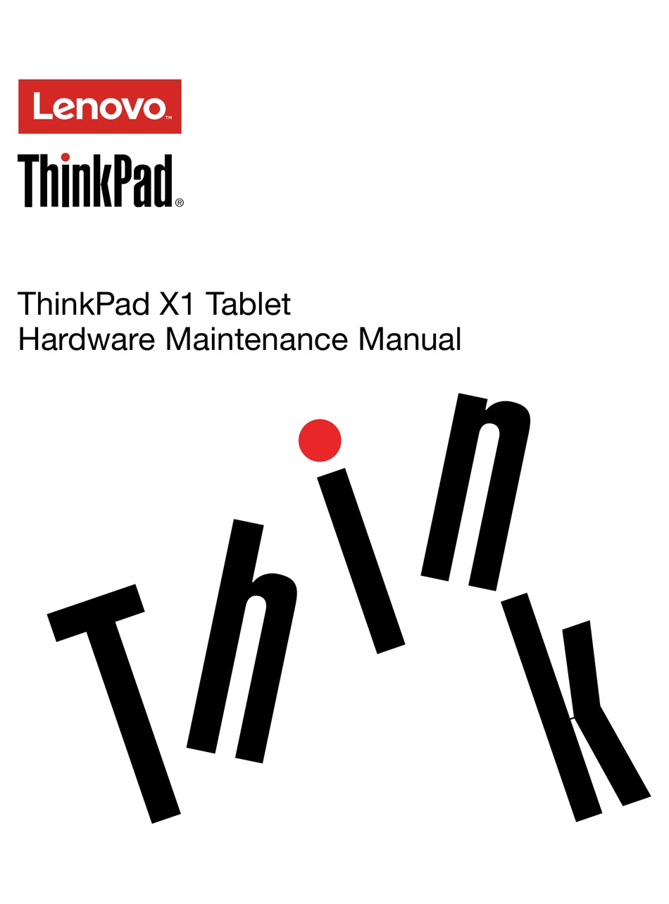 LENOVO THINKPAD X1 HARDWARE MAINTENANCE MANUAL Pdf Download | ManualsLib