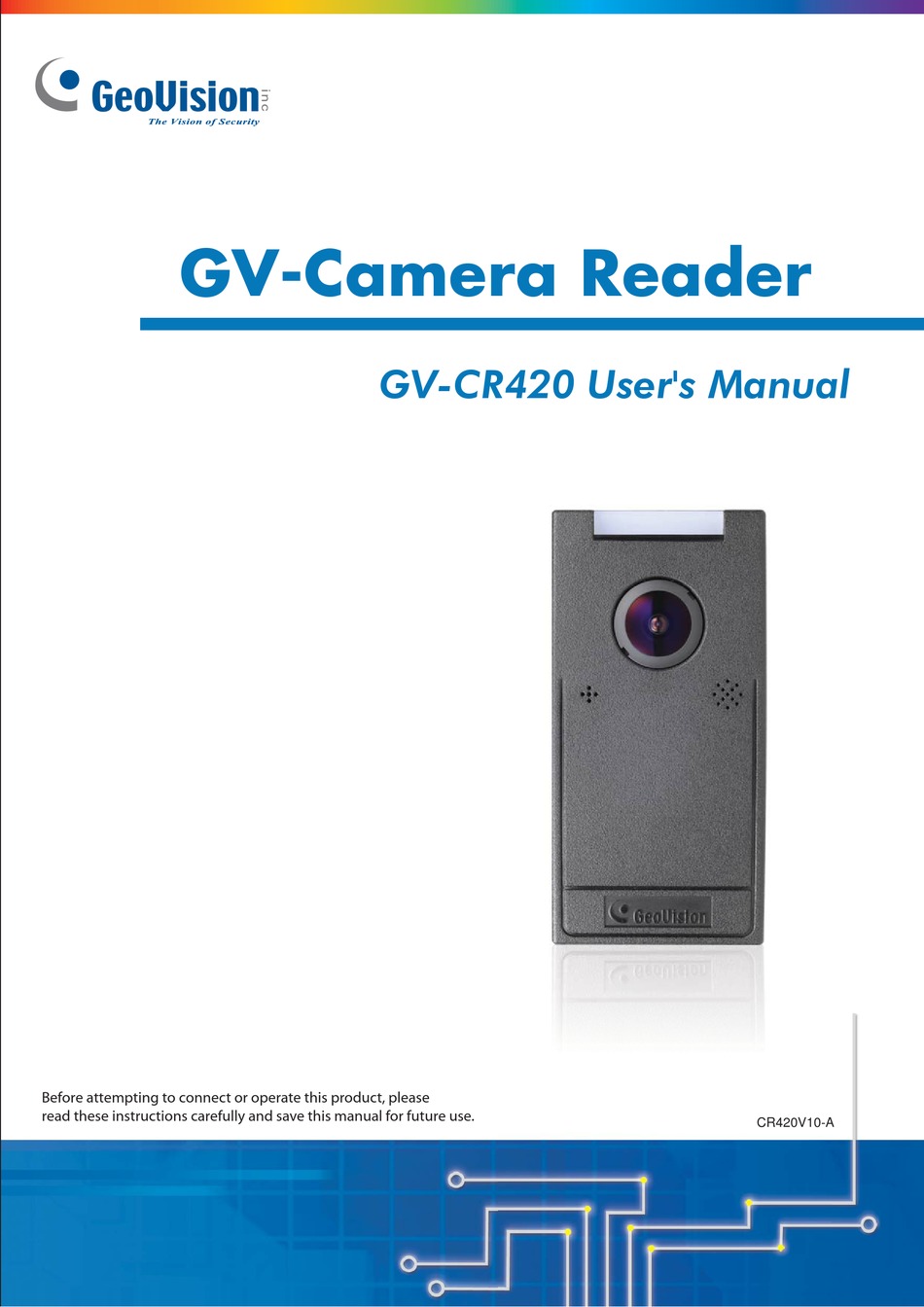 GEOVISION GVCR420 USER MANUAL Pdf Download ManualsLib