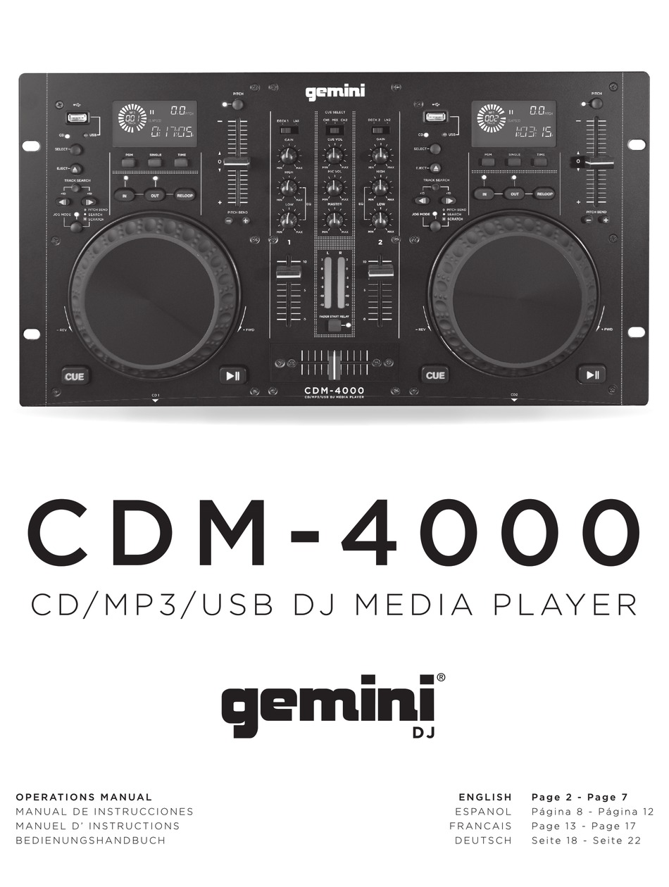 gemini CDM-4000 - DJ機材