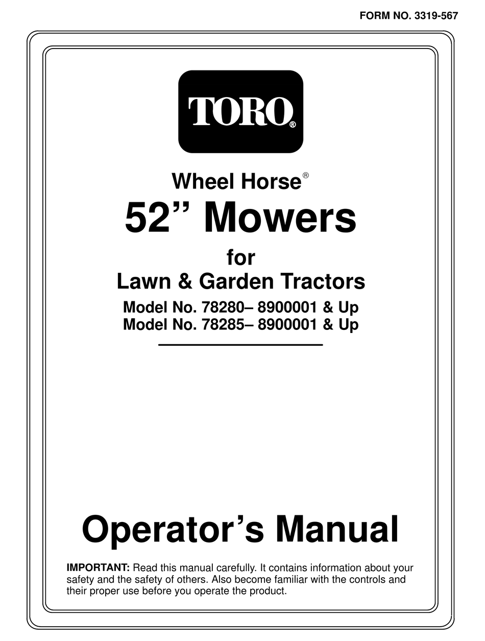 TORO 78280 OPERATOR'S MANUAL Pdf Download | ManualsLib