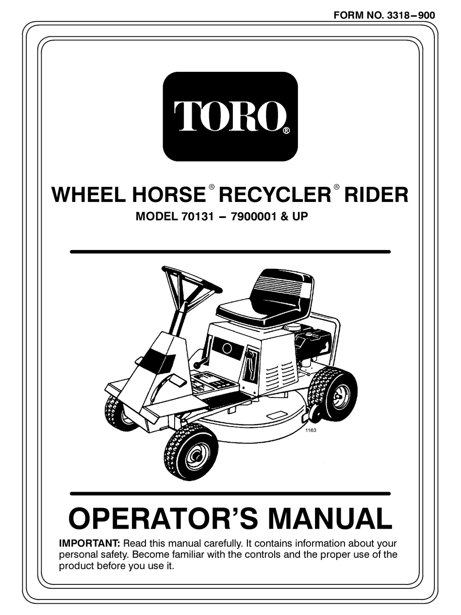 TORO GT2100 OPERATOR'S MANUAL Pdf Download