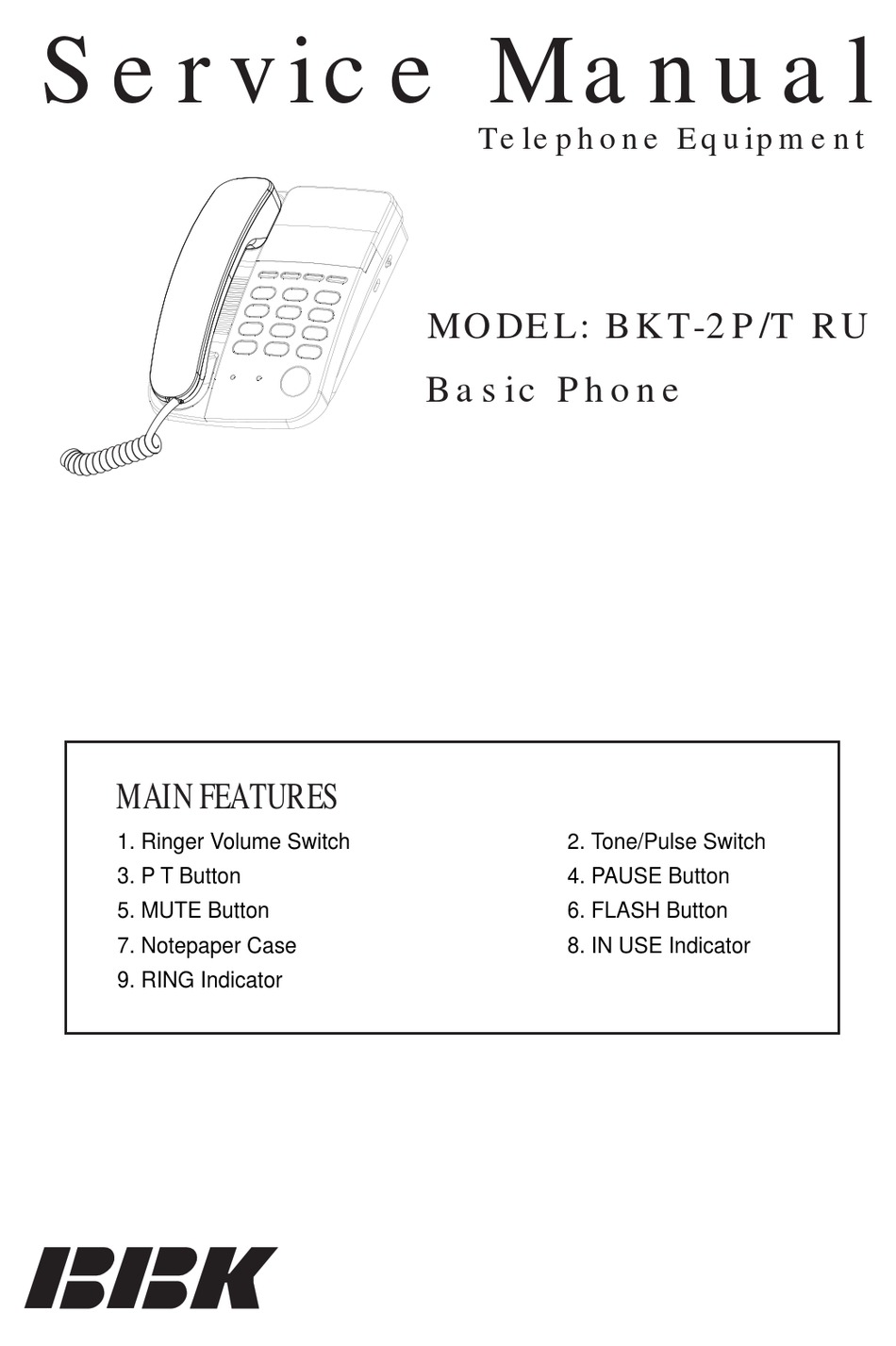 BBK BKT-2P/T RU SERVICE MANUAL Pdf Download | ManualsLib