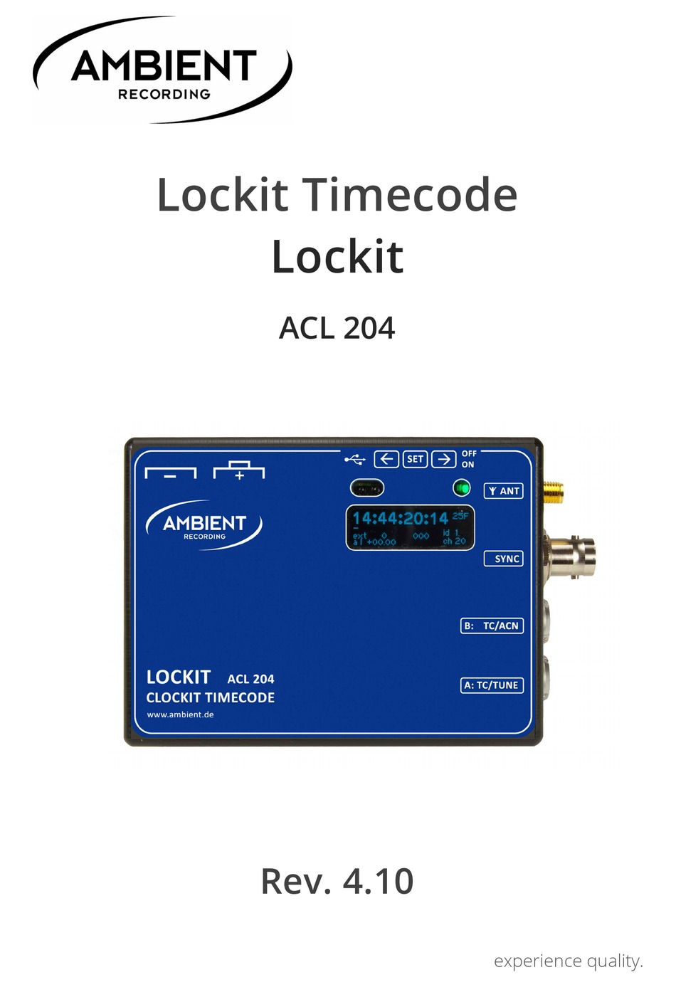 ambient lockit acl 204
