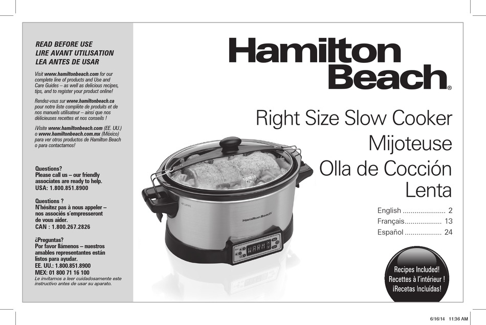 HAMILTON BEACH 33642 USER INSTRUCTION Pdf Download ManualsLib