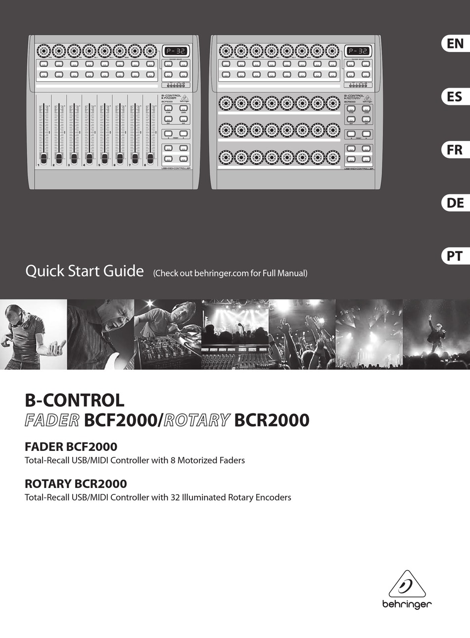 Behringer bcf2000 manual pdf