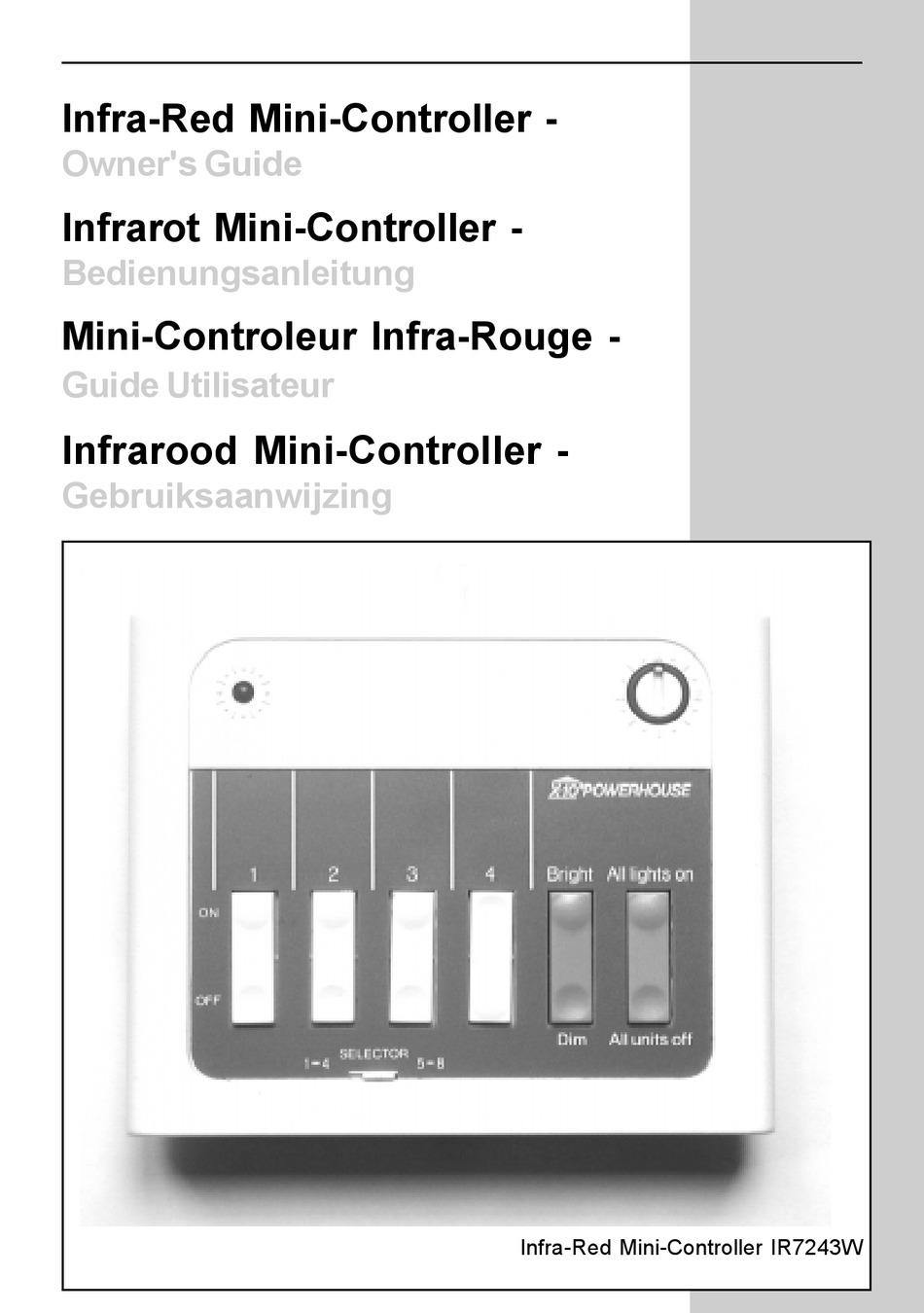 X10 IR7243W OWNER'S MANUAL Pdf Download | ManualsLib