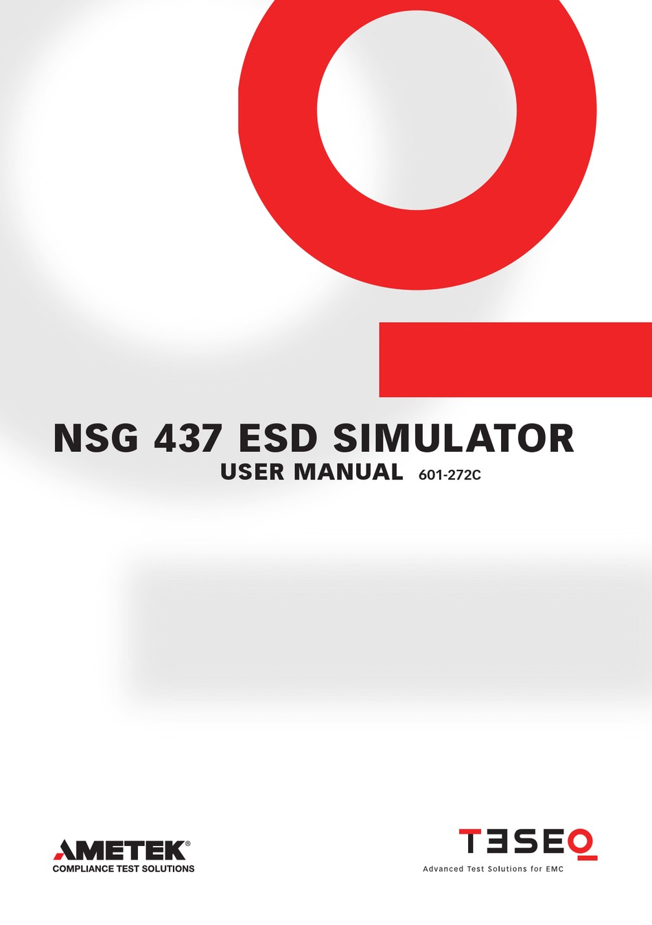 Teseq Nsg 437 User Manual Pdf Download Manualslib