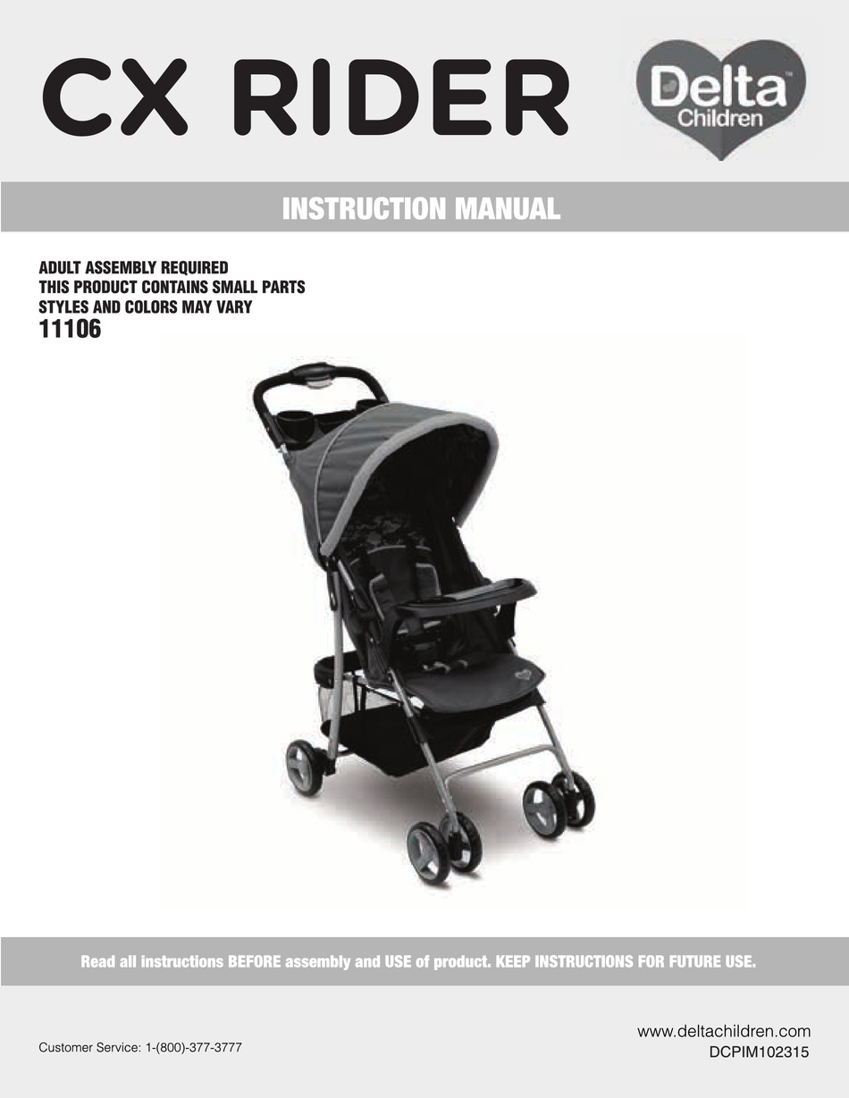 Delta children cx rider stroller online