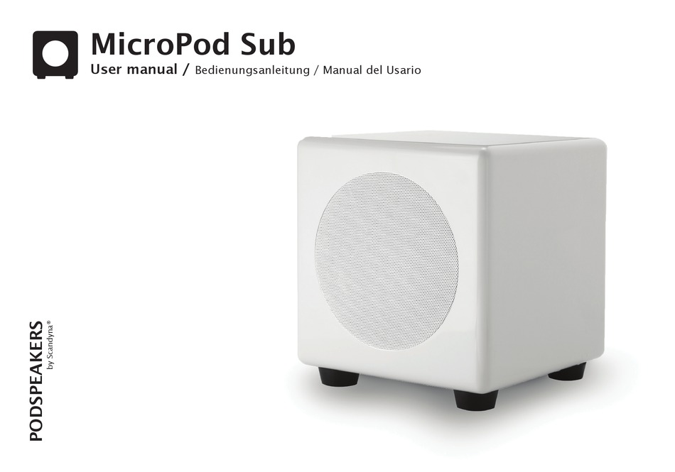 Podspeakers MicroPod Sub White Active Subwoofer 