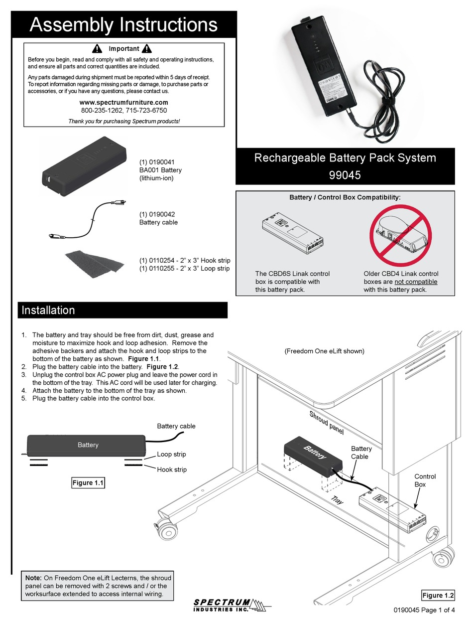 LINAK 99045 ASSEMBLY INSTRUCTIONS Pdf Download ManualsLib