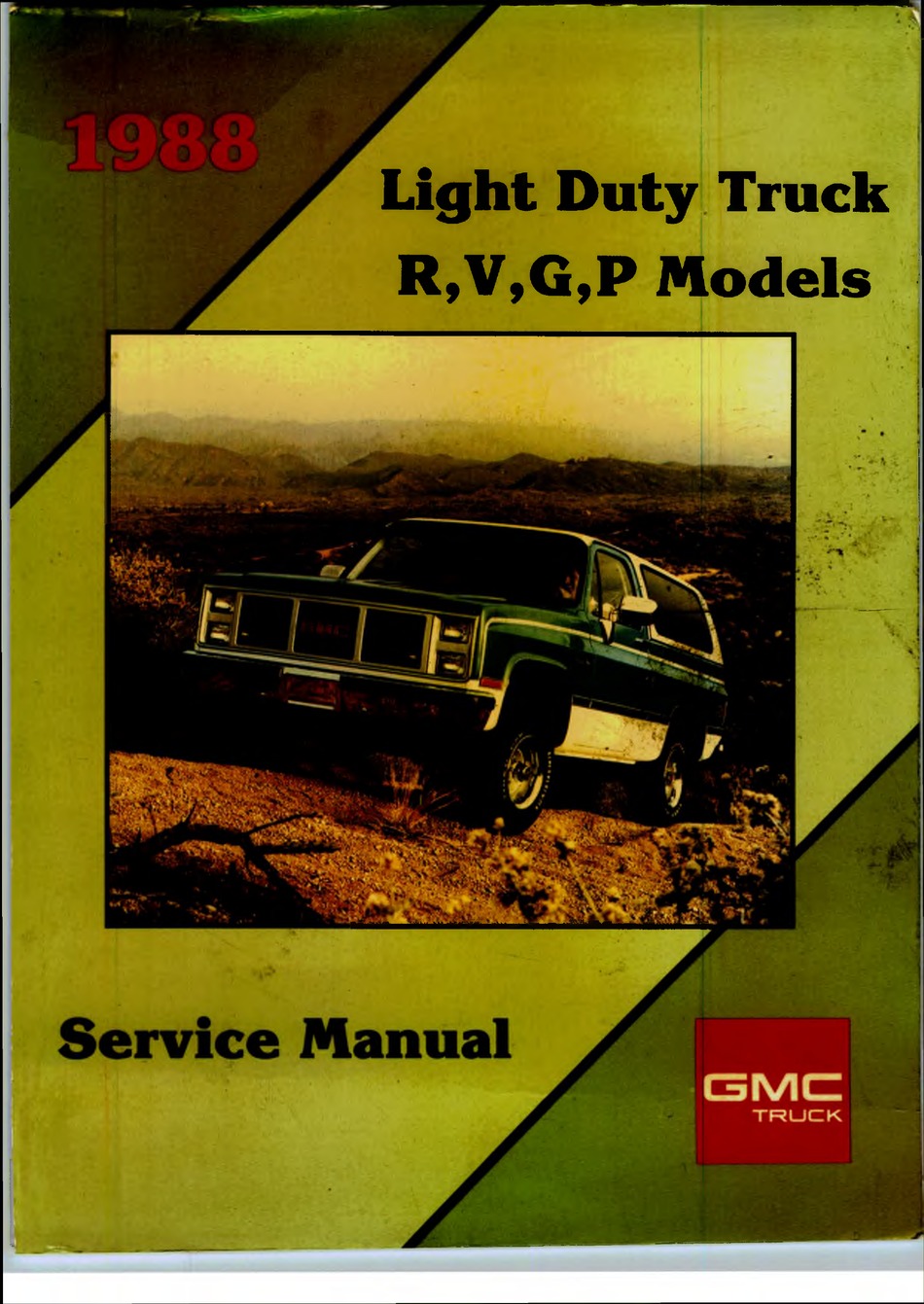 GMC G SERVICE MANUAL Pdf Download | ManualsLib 1986 GMC Truck ManualsLib
