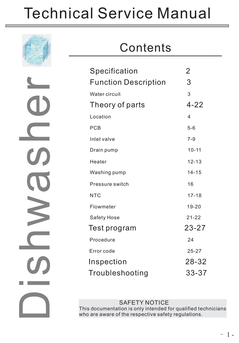 KLEENMAID KCDW6010S TECHNICAL & SERVICE MANUAL Pdf Download ManualsLib