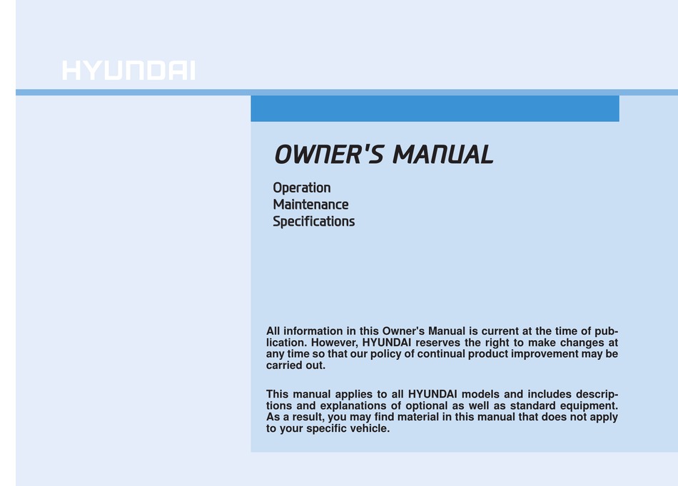 Hyundai Elantra 2017 Owner S Manual Pdf Download Manualslib