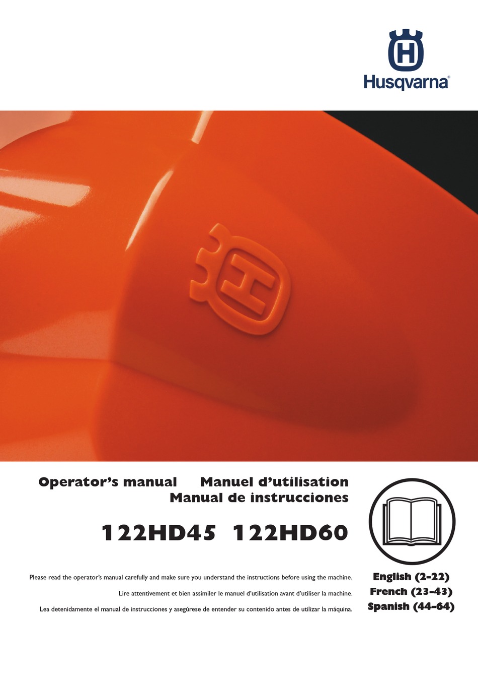 HUSQVARNA 122HD45 OPERATOR'S MANUAL Pdf Download | ManualsLib