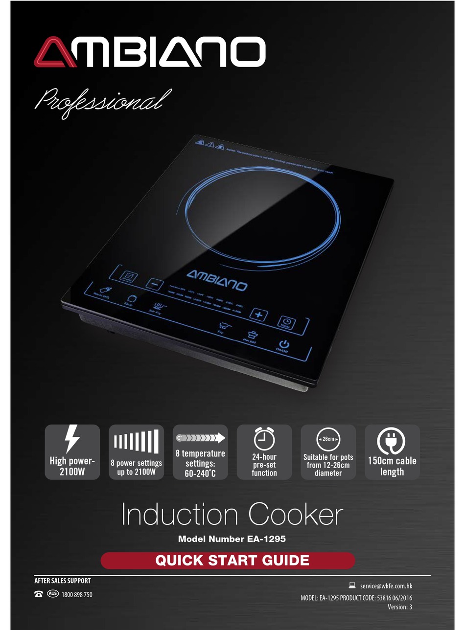 AMBIANO EA-1295 PROFESSIONAL QUICK START MANUAL Pdf Download | ManualsLib