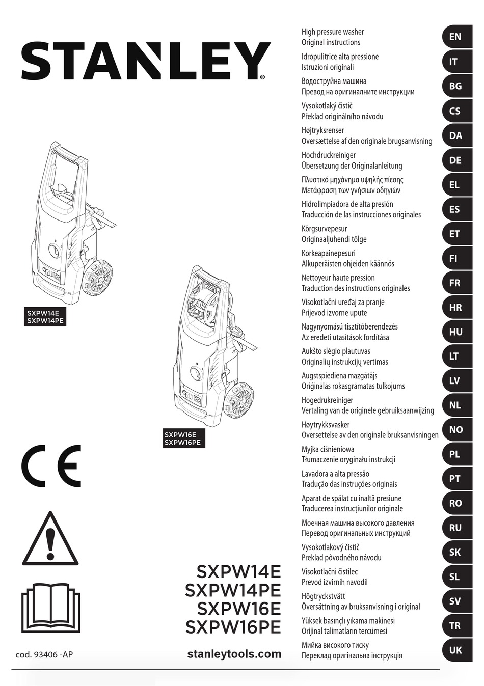 STANLEY SXPW14E ORIGINAL INSTRUCTIONS MANUAL Pdf Download ManualsLib