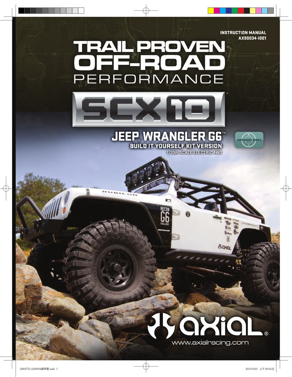 AXIAL SCX10 II 2000 Jeep Cherokee Manual 