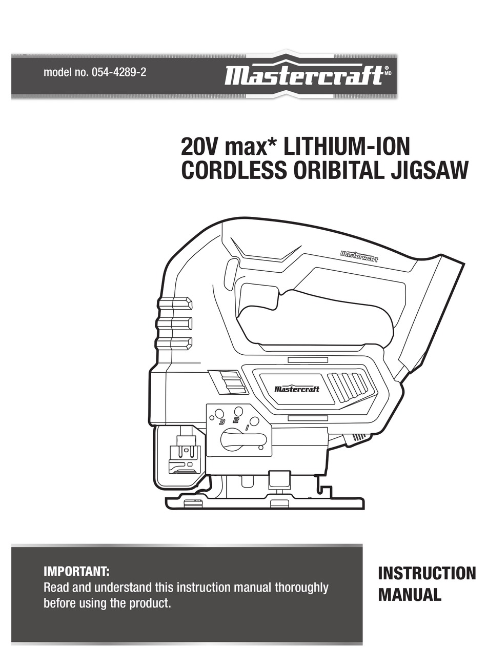 Mastercraft 054 4289 2 Instruction Manual Pdf Download Manualslib