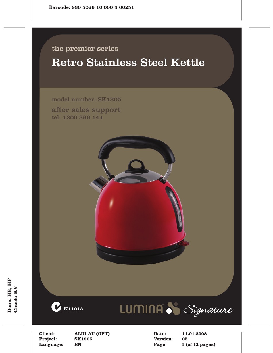 LUMINA SK1305 MANUAL Pdf Download ManualsLib