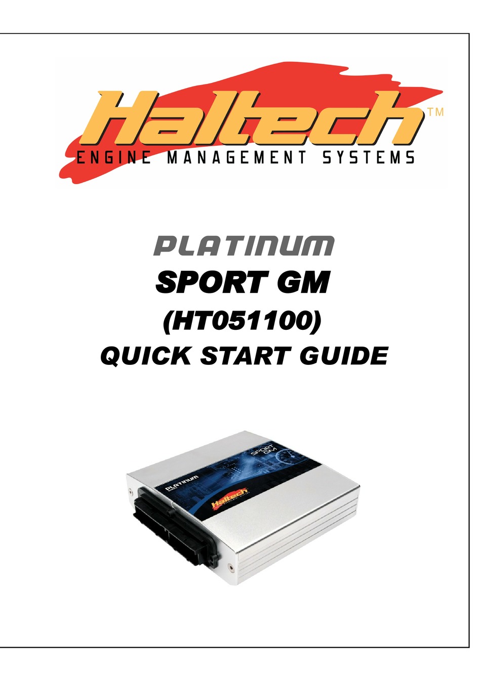 HALTECH HT051100 QUICK START MANUAL Pdf Download ManualsLib