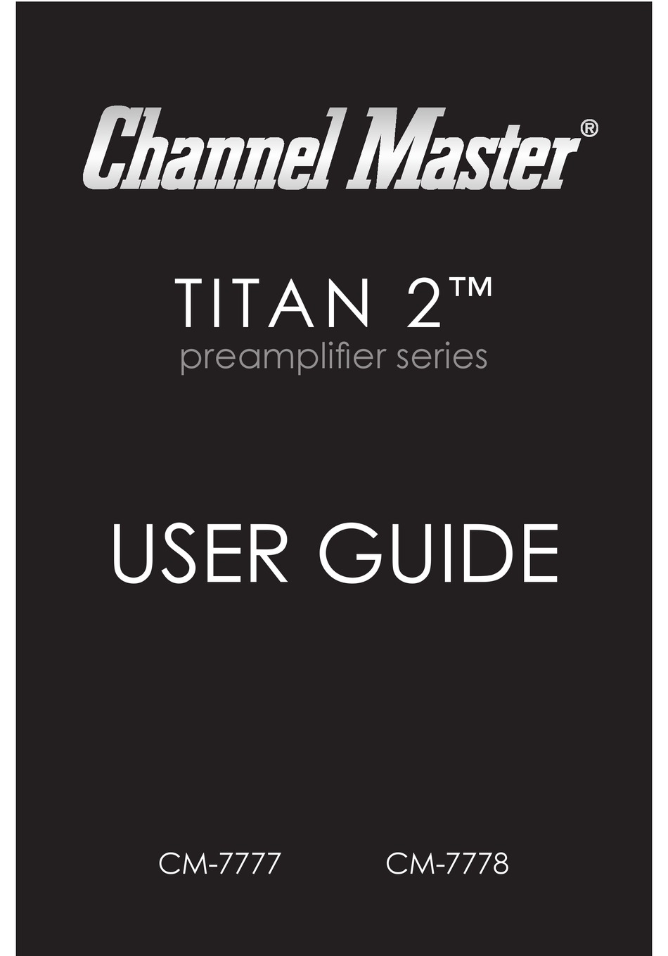 CHANNEL MASTER CM-7777 USER MANUAL Pdf Download | ManualsLib