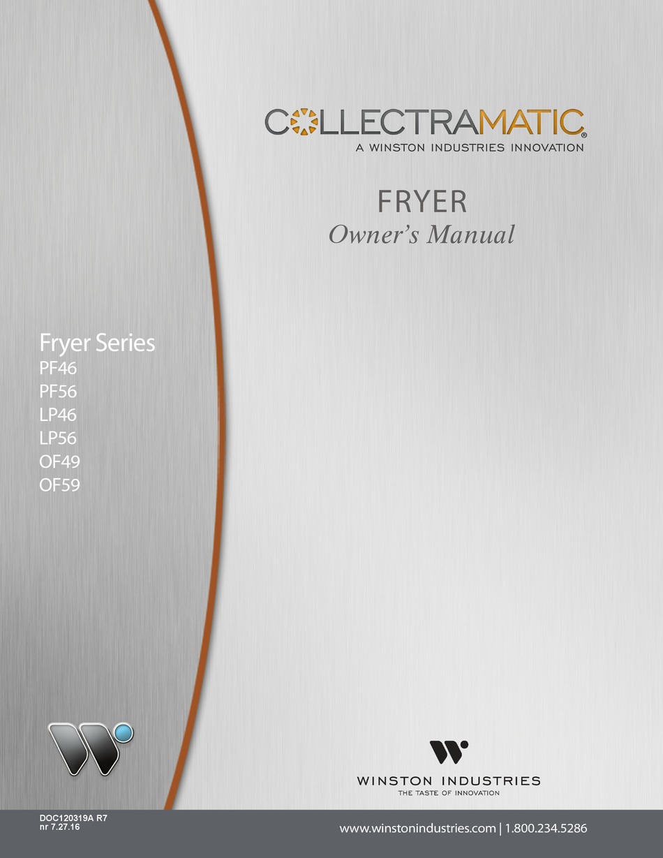 Collectramatic® LP46 Pressure Fryer