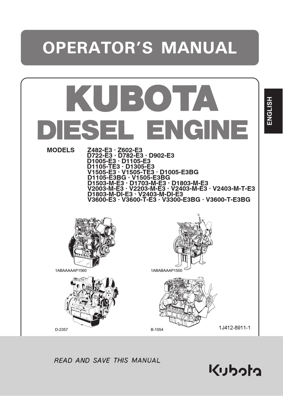 KUBOTA Z482E3 OPERATOR'S MANUAL Pdf Download ManualsLib
