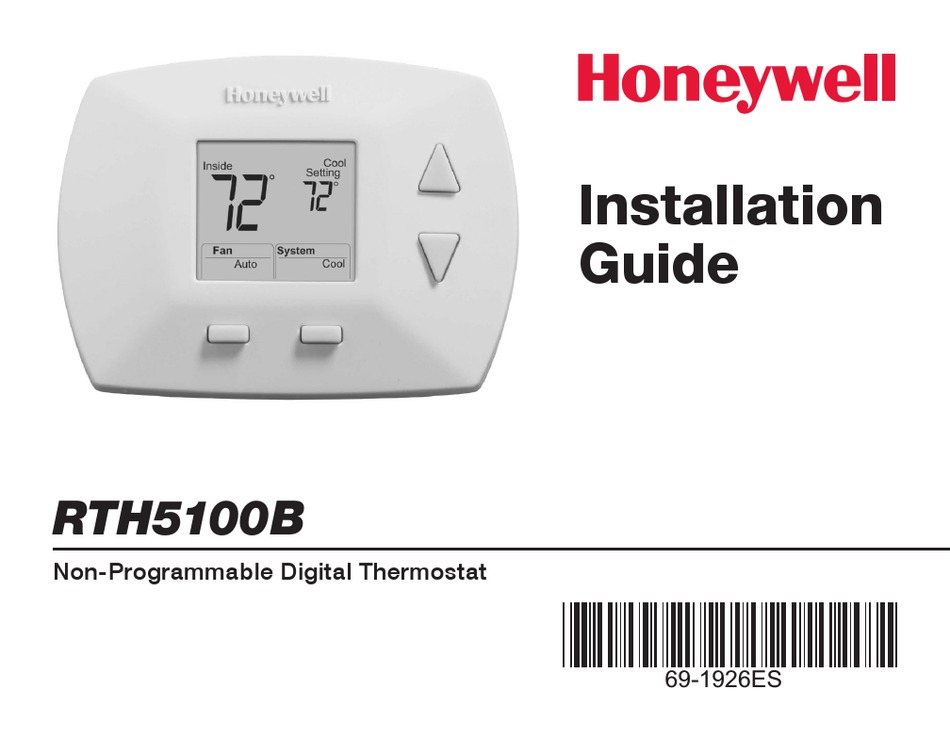 HONEYWELL RTH5100B INSTALLATION MANUAL Pdf Download | ManualsLib