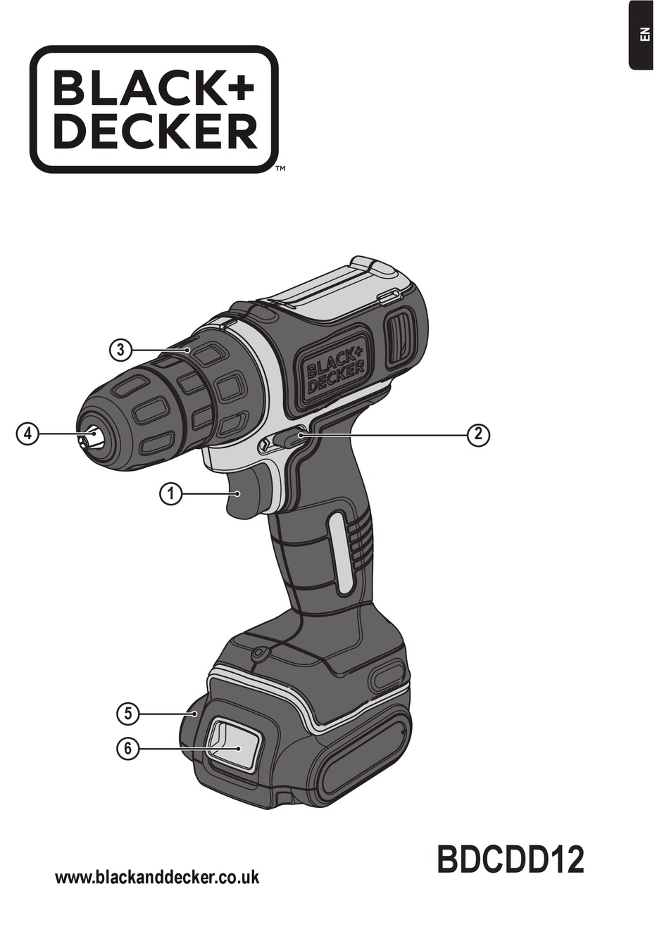 Free Black & Decker BDEDMT Drill Instruction Manual PDF