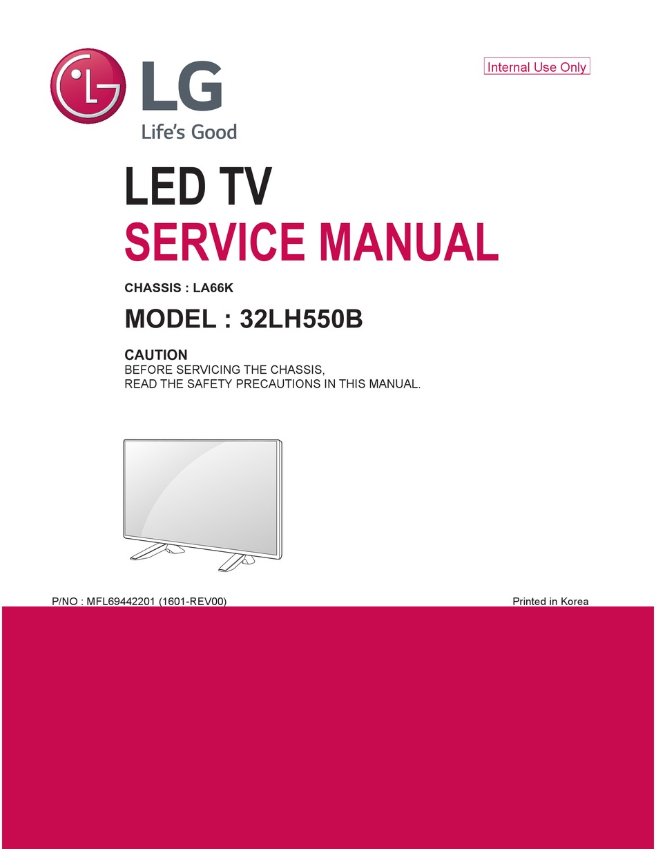 LG 32LH550B SERVICE MANUAL Pdf Download | ManualsLib